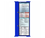 WhiteCoat Clipboard® Trifold - Blue Physical Therapy Edition